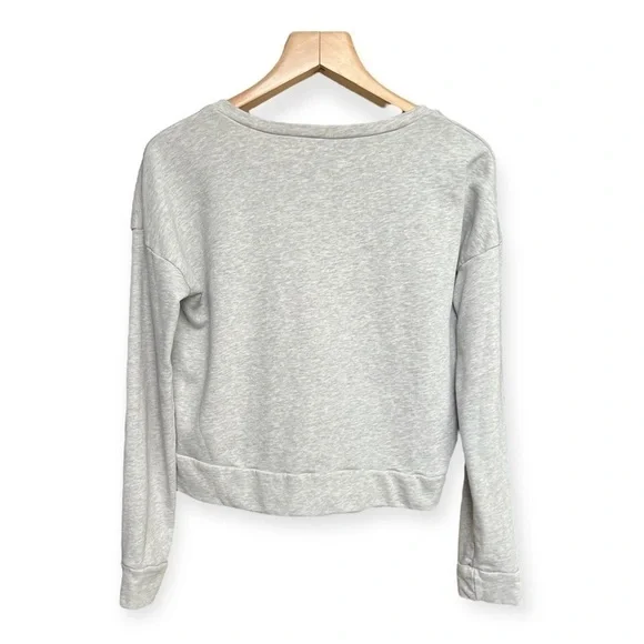 Adeline Women’s Cropped Grey Sweatshirt, Large - Picture 2 of 7